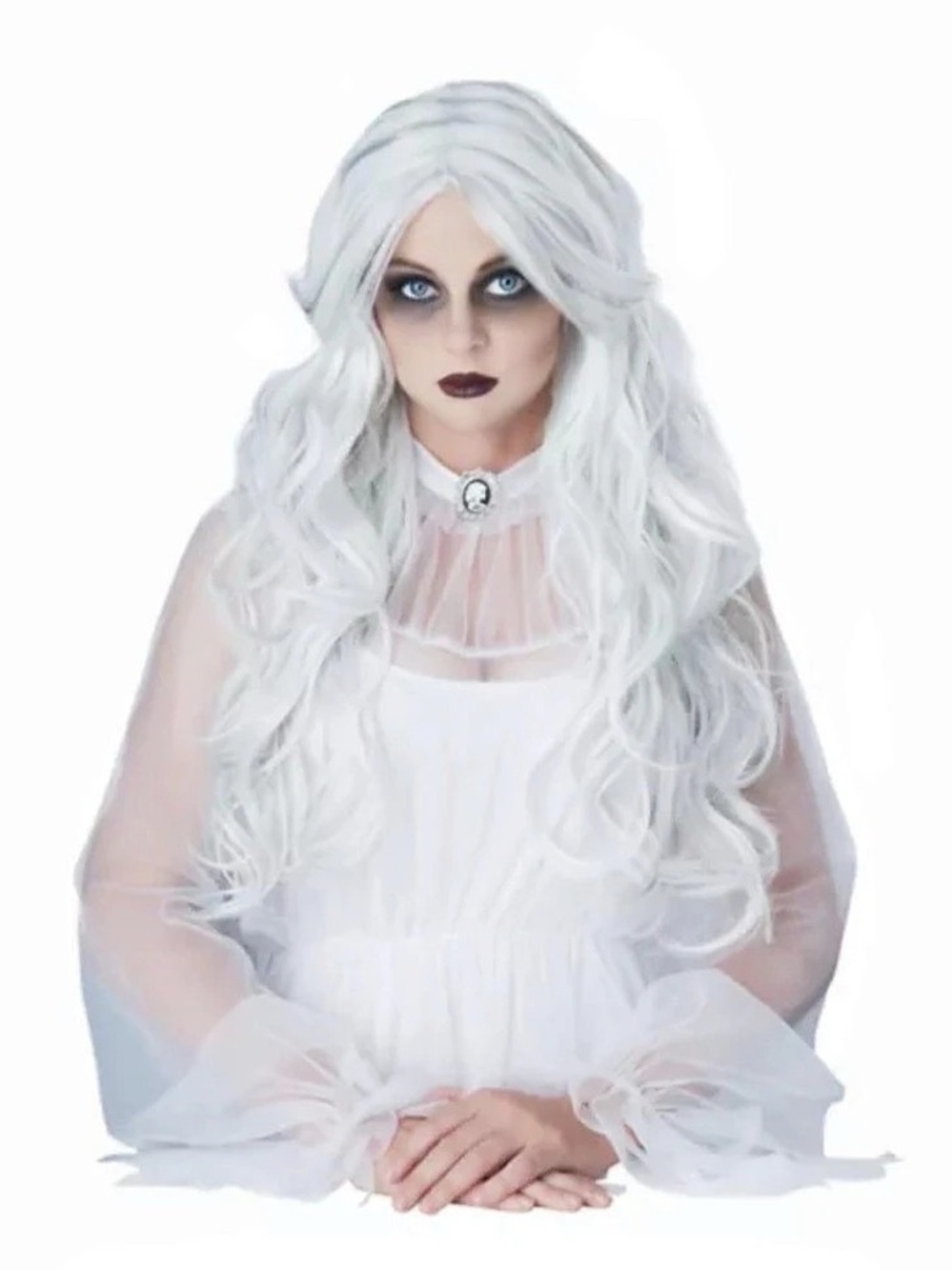 Fun Costumes Women's Ghostly White Wig White Costume
